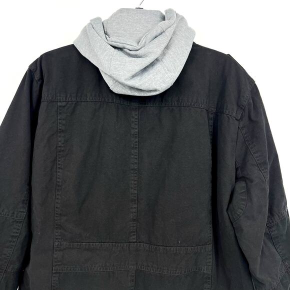 Levi's Mens Sherpa Lined Trucker Jacket Large Black Two Pocket Hooded NWT - Picture 8 of 12